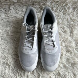 Under Armour Mens Command Cleats White New Size 14